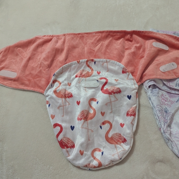 Flamingo and Paris Themed Baby Swaddle Set - Picture 4 of 7